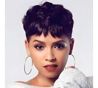 BeiSD & Beauty.Wig Short Pixie Cut Wig, Wine Red, Heat Resistant Synthetic Hair, Average Size, WIG