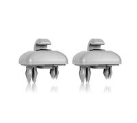 BeisDirect 2Pcs Inner Sun Visor Clip, Auto Sun Visor Holder Hook Bracket Hanger For A1 A3 A4 A5 Q3 Q5 S3 S4 S5 TT Allroad 8U0857562A (Gray)