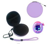 BeisDirect Carrying Case for Tamagotchi Paradise, Hard PU Portable Storage Bag Dustproof and Shockproof Travel Protective Cover Organizer with Hand Strap, Case Only (Purple)