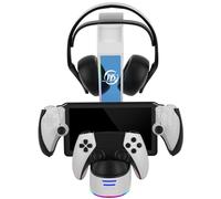 BeisDirect Charging Dock for PlayStation Portal Game Console Charging Dock Station For PS5 Handle Charger with Headphone Storage Stand, Charger Stand Holder for PS Portal