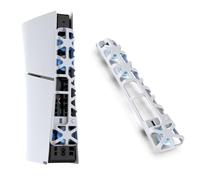 BeisDirect Cooling Fan for PS5 Slim Console, External Fan Cooler Cooling System with USB Port Rear Blu-ray Cooling Fan for PS5 Slim Accessories (White)