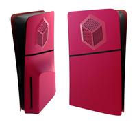 BeisDirect for PS5 Slim Faceplate Console Cover Custom Replacement Side Shell Dustproof ABS Case for Playstation 5 Slim Accessories (Rose)