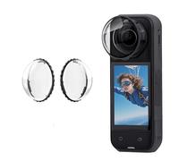 BeisDirect Lens Guards for Insta360 X5 Lens Cap Protective Cover + 2PCS Tempered Glass Screen Protector for Insta 360 X5 Camera Protective Mirror Accessories (Optical Glass)