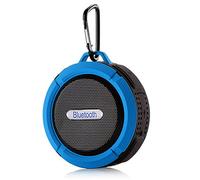 BeisDirect Mini Portable Bluetooth Speaker IP65 Waterproof Wireless Speaker With Hands-Free Hook Rechargeable Speaker for Home Office Travel Outdoor, 8.6x9.5x3.5cm (Blue)