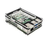 BeisDirect Nine-layer Acrylic Case For Raspberry Pi5 Multi-Layer Protective Case Support Official Raspberry Pi 5 Active Cooler