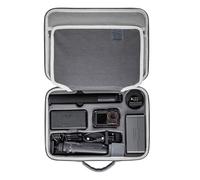 BeisDirect Osmo Action 5 PRO Carrying Case, Waterproof PU Portable Storage Bag Shoulder Bag Suitcase Travel Case for DJI OSMO Action 5 PRO Sports Camera Accessories, Black