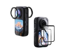BeisDirect Premium Lens Guard with 2PCS Screen Protector for Insta360 X6, 9H High Transparency Tempered Glass, Anti-scratch Protective Lens Cover Compatible with Insta 360 X6 Accessories