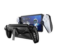 BeisDirect Protective Case for Sony PlayStation Portal Game Machine, TPU Cover with Stand Base Protective Cover Case for PlayStation Portal Accessories, Non-Slip and Anti-Scratch Design (Black)