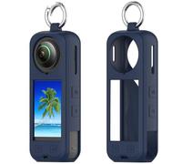 BeisDirect Silicone Case Cover for Insta360 X5, Soft Protective Sleeve Skin Case with Hook, Silicone Protective Case for Insta 360 X5 Panoramic Action Camera (Midnight Blue)