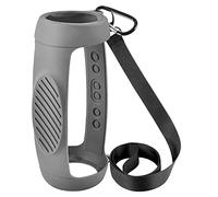 BeisDirect Silicone Case Cover for JBL Charge 5 Bluetooth Speaker, Portable Scratch Shock Sleeve Travel Carrying Protective Cover with Shoulder Strap and Carabiner (Gray)