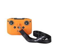 BeisDirect Silicone Protective Case For DJI NEO/Mini 4 Pro RC-N3/2/1 Remote Control, Dustproof Cover Case Skin Remote Controller Protector with Neck Strap Lanyard (Orange)
