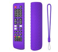 BeisDirect Silicone Remote Controller Case For Samsung Smart TV Shockproof Remote Control Sleeve Protective Cover for Samsung BN59-01315A BN59-01315B BN59-01315E BN59-01315L (Dark Purple)
