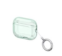 BeisDirect Transparent Protective Case for Airpods Pro 3, TPU Soft Cover Compatible with Airpods Pro 3 Headphone Shockproof Clear Case Protective Sleeve with Keyring (Green)