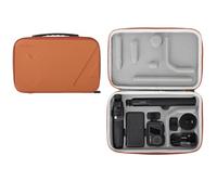 BeisDirect Travel Carrying Case for DJI OSMO Action 5 Pro/4/3, Hard Storage Case Carry Bag Portable Storage Bag EVA Protective Case Sports Camera Handbag Accessories (Orange Large Bag)