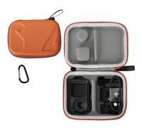 BeisDirect Travel Carrying Case for DJI OSMO Action 5 Pro/4/3, Hard Storage Case Carry Bag Portable Storage Bag EVA Protective Case Sports Camera Handbag Accessories (Orange Small Bag)