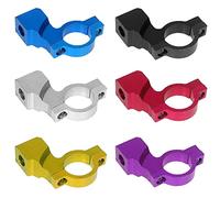 BeisDirect Universal 7/8" Motorcycle Handlebar Rearview Mirror Mount Rear View Mirror Handlebar Adapter Bracket Holder Clamp CNC Aluminum Mount Brackets Accessories (Silver)