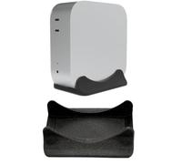 BeisDirect Vertical Stand for Mac Mini M4 2024 Sturdy Anti-Slip Computer Holder Multi-function Mac Mini Stand Desktop Vertical Stand Holder for Mac Mini M4 2024 (Black)