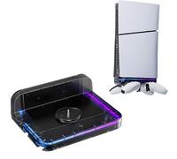 BeisDirect Wall Mount Bracket for PS5 Pro/PS5 Slim Console, Universal Wall Bracket for PlayStation 5 Disc & Digital Version, Wall Mount for PS5 Pro with Storage Controller Holder
