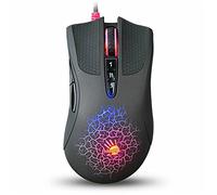 BeisDirect Wired Gaming Mouse For Bloody A90 Optical Gaming Mouse with 8 Programmable Buttons Colorful Glare USB Wired Mice Inactive Version For Laptop PC Computer