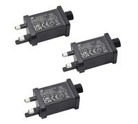 BEISHIDA 12V 1500mA Class 2 Power Supply Adapter,IP44 LED Transformer Replacement for String Light/Inflatable Device/Holiday Christmas Lights, 3pack