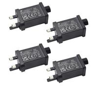 BEISHIDA 12V 1500mA Class 2 Power Supply Adapter,IP44 LED Transformer Replacement for String Light/Inflatable Device/Holiday Christmas Lights, 4pack