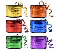 BEISHIDA 6 Assorted Colors Curling Ribbons Balloon String Ribbons - Rainbow Balloons 6 Rolls for Gift Warppping Birthday Easter Party Decorations