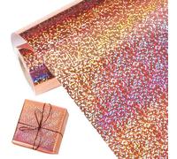 BEISHIDA Pink Dots Metallic Gift Wrapping Paper Iridescent Wrapping Paper Roll Foil Gift Wrap Paper, Packing Paper for Wedding, Birthday, Graduation, Christmas Wrapping Paper(17inchesX32.8ft)