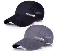 BEISIJIA 2Pcs Ultra Thin Quick Dry Sun UV Protection Baseball Cap Mesh Breathable Outdoor Sports Running Hat Unisex