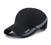 BEISIJIA Ultra Thin Quick Dry Summer Baseball Cap Super Light Breathable Mesh Sport Outdoor Running Hat Unisex Black