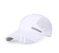 BEISIJIA Ultra Thin Quick Dry Sun UV Protection Baseball Cap Mesh Breathable Outdoor Sports Running Hat Unisex (White)