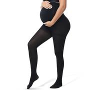 beister Maternity Pantyhose, High Waist Pregnancy Leggings with Abdominal Support, Opaque Closed Toe Maternity Tights with Adjustable Elastic Straps