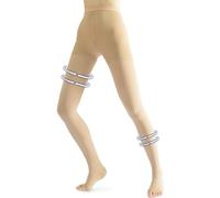 Beister Medical Compression Tights for Women & Men, Class 2 Open Toe Thigh High Pantyhose, 20-30 mmHg Graduated Support for Varicose Veins, Edema