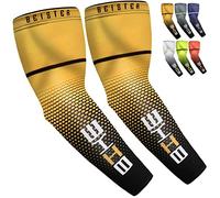 beister UV Sun Protection Cooling Compression Sleeves Arm Sleeves Men Women Sports (XX-Large, Yellow)