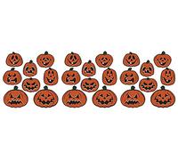 Beistle 00441 Vintage Halloween Pumpkin Stands Pack of 24, 16.5-24.1 cm, Multi-Colour
