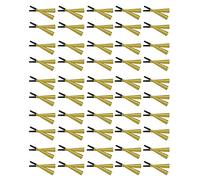 Beistle 100-Piece Sparkling Gold Horns, 9-Inch, gold/black (88568-100)