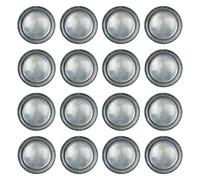 Beistle 16 Piece All Ocassion Disposable Pewter Paper Plates for Medieval Theme Party Supplies, Pirate and Halloween Tableware, Gray, 9"