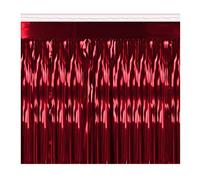 Beistle 2-Ply Flame Proof Metallic Fringe Drape, 15-Inch by 10-Feet