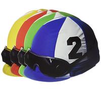 Beistle 54333 4 Piece 14" Jockey Helmet Cut Outs Horse Decorations, Equine Race Day Party Supplies, Cardboard, Multi Color