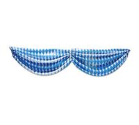 Beistle 54677 Oktoberfest Fabric Bunting, 5' 10", Blue/White