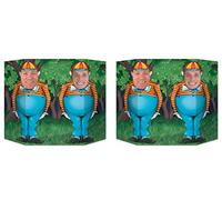 Beistle 54780 2Piece Alice In Wonderland Photo Props, 3'1" x 25", Multicolored