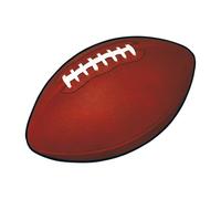 Beistle 55595 24 Piece Football Theme Cut Outs Sports Game Day Birthday Party Decorations, Paper, Brown/White/Black