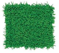 Beistle 57161 2 Piece Novelty Tissue Paper Fake Grass Mats for Spring Summer Easter Party Decorations, Green