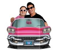 Beistle 57984 Pink Convertible Photo Booth Prop 3’ x 25, Paper, Multicolored