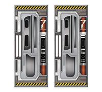 Beistle 59896, 2 Piece Spaceship Door Covers, 30" x 6', Multicolor