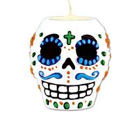 Beistle 6 Piece Day of The Dead Male Tea Light Holder, White
