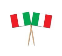 Beistle 60111 Italian Flag Picks, Paper, Red/Green/White