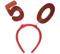 Beistle 60590-50 50" Glittered Boppers, Fabric, Red