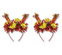Beistle 60686 Chinese New Year Headband, 2 Piece, Plastic, Multicolor