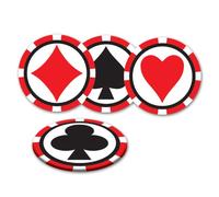 Beistle A Creation Casino Coasters (asstd designs) (8/Pkg)