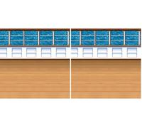 Beistle A Creation Cruise Ship Deck Backdrop Multicoloured (Pack of 2)